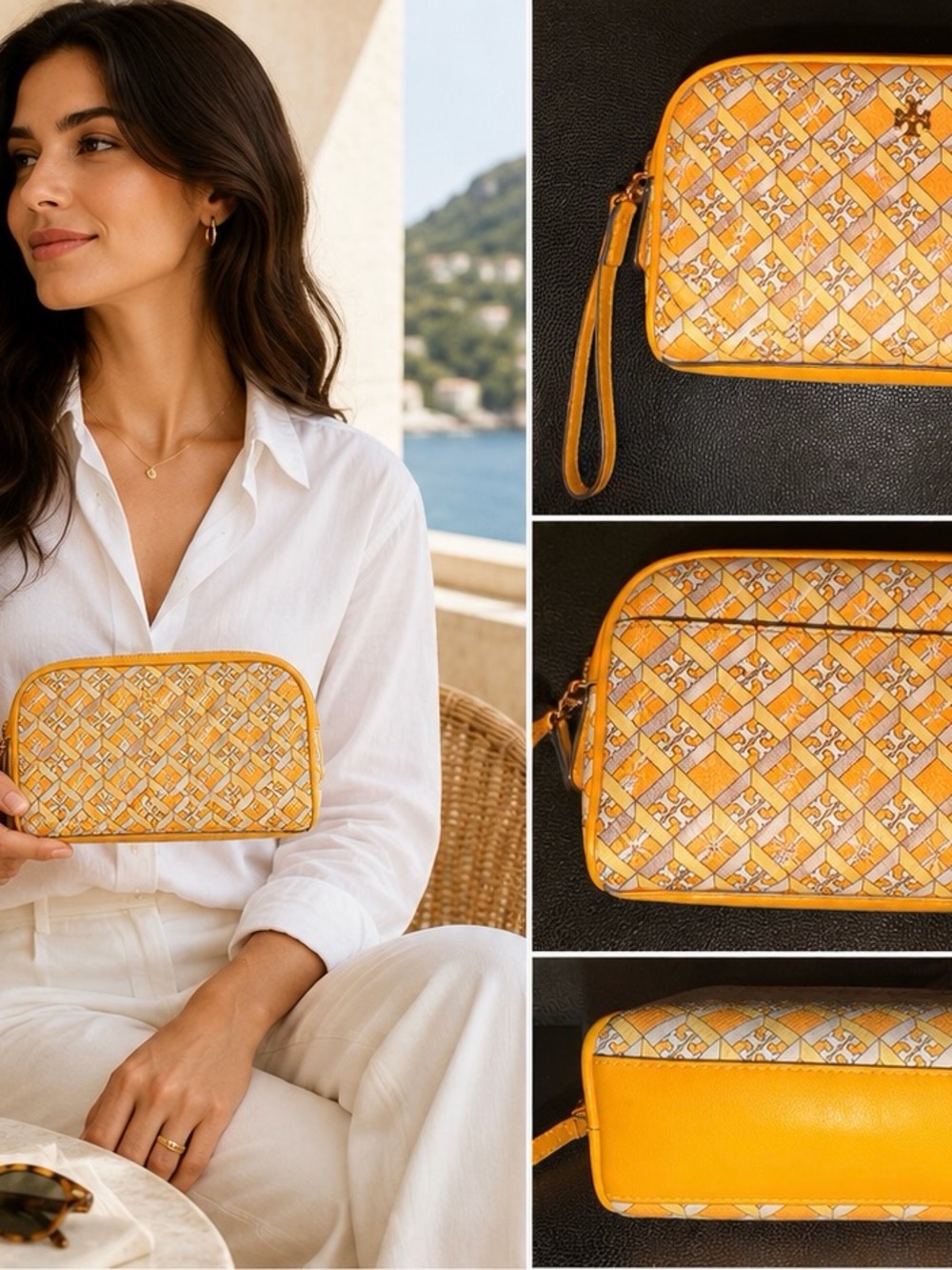 Tory Burch Gemini Link Wristlet Pouch